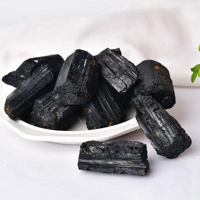 China Natural Black Tourmaline Crystal Specimen For Healing Raw From Europe Wholesale Price for sale