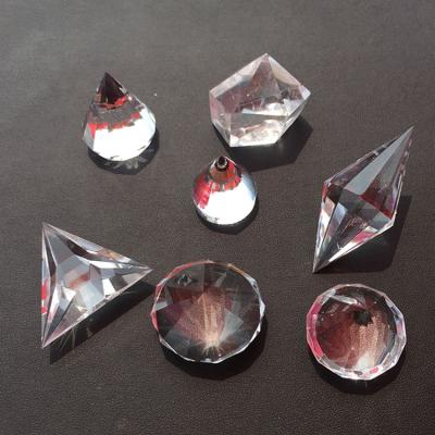 China Europe carved natural clear crystal polyhedron quartz crystal point for healing for sale