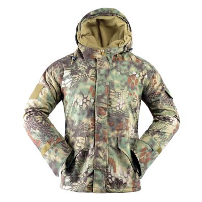 China Breathable Full Zipper Military Jacket Mens Softshell Fleece Fleece Tactical Jacket for sale