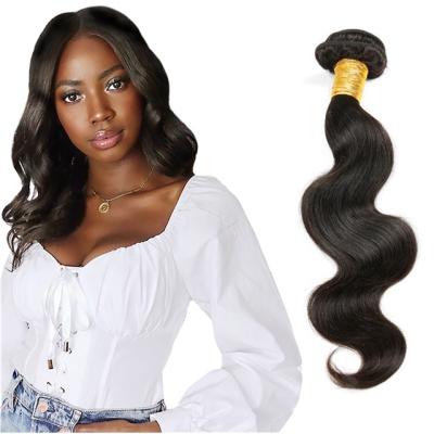 China Brazilian Raw Hair Body Wave Body Wave Hair Bundles Remy Human Weave Hair Extensions 100% 3 Bundles Natural Color for sale