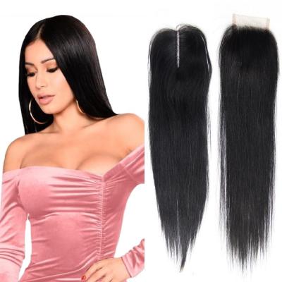 China Straight 4x4 HD Lace Closure Straight Weave Brazilian Hair Extensions 4x4 5x5 13x4 6x6 Lace Closure Virgin Hair For Wholesale for sale