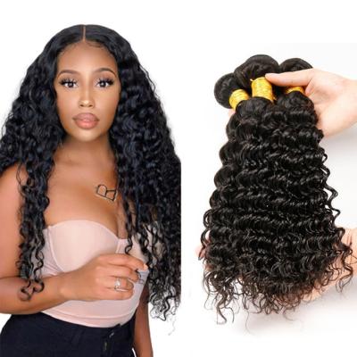 China Free Sample Deep Wave Peruvian Hair Real Wave Hair Bundles With Closure Women Hair Extensions Stylish Vendors for sale