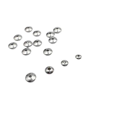 China Best price CLASSIC 1.5mm and 2.0mm inner hole round silver polished disc spacer beads for bracelet making for sale