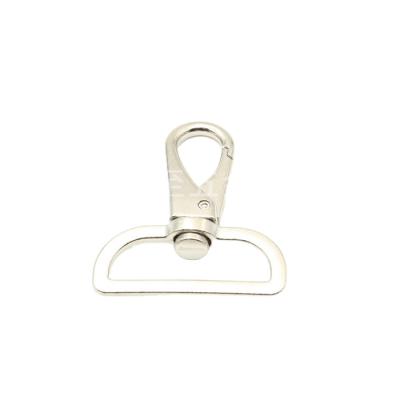 China Cheap fashion 48x55mm in promotion logo custom D-ring metal spring hooks for bag accessories for sale