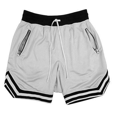 China Antibacterial Quick Dry Custom Logo Mesh Polyester Gym Shorts Unisex Basketball for sale