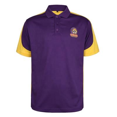 China Anti-Wrinkle Golf Polo Shirt Polyester Spandex Superior Custom Fortune Logo for sale