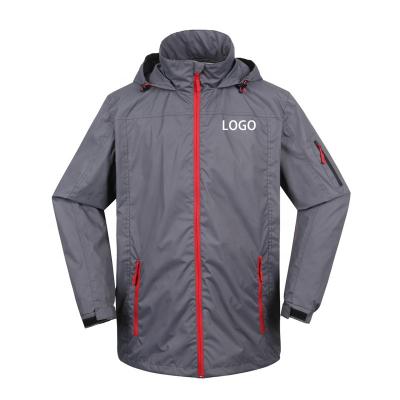 China Custom Outdoor Uniform Company Logo Waterproof Windproof Riding Wear Raincoat Hiking Men's Anorak Rain Coat Jacket for sale