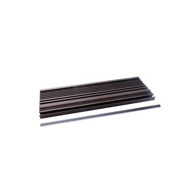 China High Quality Wardrobe Furniture / Durable Using Coffee Rectangle Extrusion Black Custom Baseboard 6063 Aluminum Profile for sale