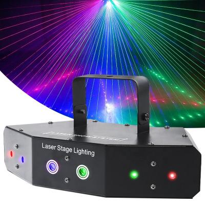 China New Residential Style LED Spider Laser Beam Light Projector, Full Color RGB DJ Beam Moving Head Light, 6 Eyes Beam Laser Stage Light for sale