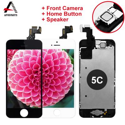 China Tianma Capacitive Touch Screen For iPhone 5C Full LCD Assembly With Home Camera Button Touch Screen For iPhone 5C Display Replacement Completed for sale