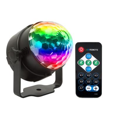 China 7-Color Disco Light Christmas Party Lights Disco Ball LED Disco Soundlights RGB Light Noise Activated Strobe DJ Stage Light Home Halloween Projector for sale