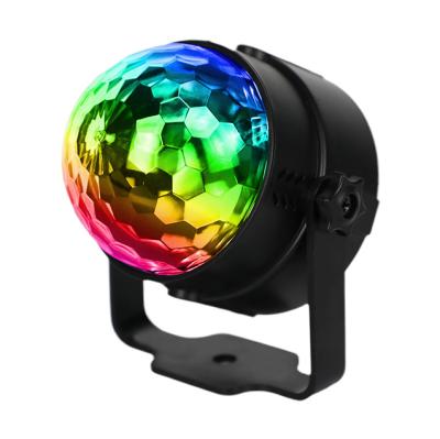 China 7-color Mini RGB LED Crystal Magic Ball Stage Effect Disco Light Lighting Lamp Bulb Party Disco Club DJ Light Laser Show for sale