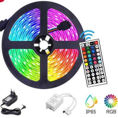 China Residential cheap 12v home decoration rgb 5050 waterproof ip65 led strip lights 5m strip 10m kit for sale