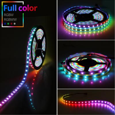 China Ws2815 residential affordable digital rgb led strip 12v 5050 color flexible led strip light dreamy smart for sale