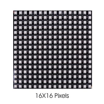 China Flexible LANDSCAPE WS2812B RGB 16x16 8x32 256Leds Pixel Panel Matrix Display WS2812B Led Module WS2812 IC Individually DC5V Accessible for sale