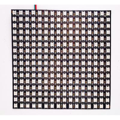 China LANDSCAPE WS2812B 16x16 RGB Pixel Panel Matrix Flexible Screen ECO Led Module Night Light DC5V Addressable Individually for sale