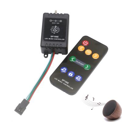 China Smart strip controller SP106E RGB led 9keys led strip music controller WS2811 /WS2812B /SK6812 magic colorful Digital music controller DC5-12V for sale