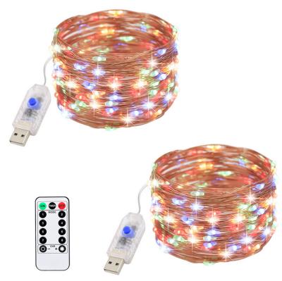 China Light Led Decorative Copper Wire String Lights 5v USB String Lights Copper Wire Decorative Light for Wedding and Christmas for sale