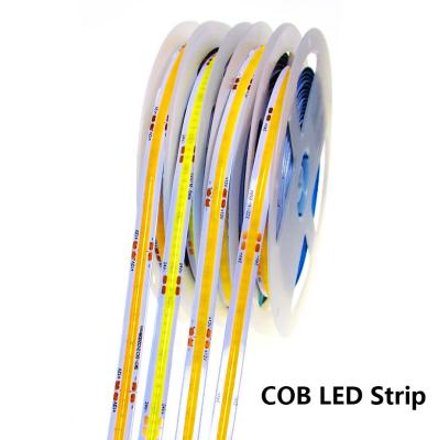 China No facula 5M 10mm 360 Cool White/Warm White/Natural White 512LEDs/m High Density Flexible COB LED Strip Light DC12V 24V 8mm for sale