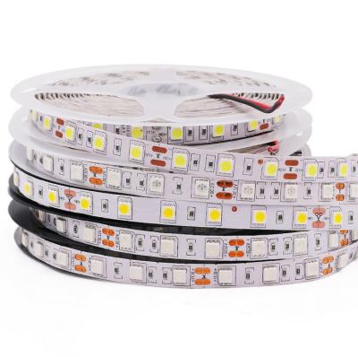 China Residential SMD 5050 RGB/Cold White/Warm White LED Strip Waterproof 5M 300LED DC 12V Fita LED Light Strips Flexible Strip for sale