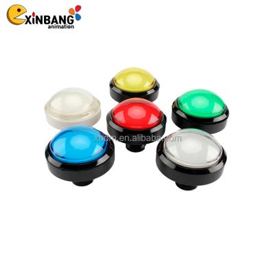 China Factory sales of Arcade game 60mm round high quality convex button switch with 60mm led for sale