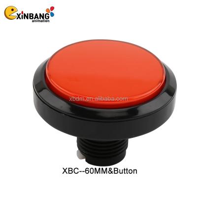 China Factory sales of high quality Arcade game 60mm round button switch with 60mm led for sale