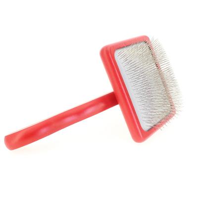 China New Design Pet Slicker Pet Brush Molding Stocked Pet Cat Massage Brush Dog Hair Remover Dematting Brush for sale