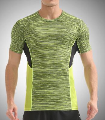 China 2021 Latest Anti-Wrinkle Anti-Wrinkle Anti-Wrinkle Bodyfit Men's Fitness Gym Sports Breathable Quick Dry T-shirt for sale