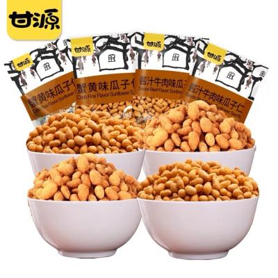 China Professional Manufacturer GAN YUAN Dried Chinese Melon Seed Kernels Crab Flavor 74g Snacks Nuts Fish Egg Sauce Beef Takis and Dried FRU for sale