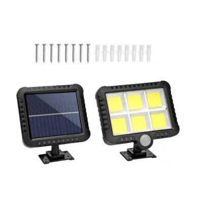 China Polycarbonate 100 Cob 120 COB 3 Motion Sensor Adjustable Model Solar Wall Light Outdoor for sale