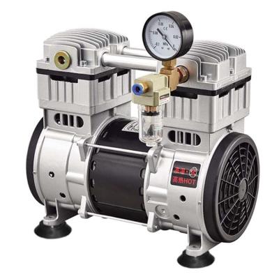 China Food and beverage industry high quality silent piston 220L/min oil free vacuum pump for dental machine for sale