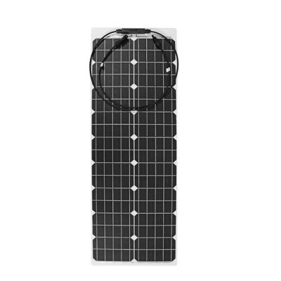 China Roofing System Price 60W Thin Layer Semi Flexible Solar Panel Good For Solar Boat for sale