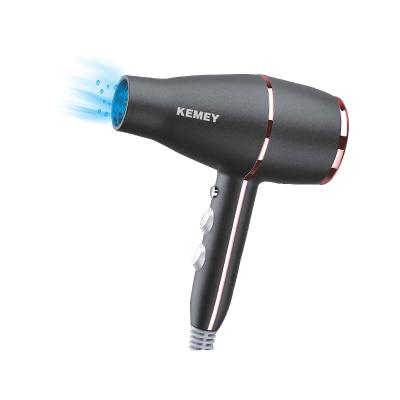 China KEMEY KM-8521 Blow Dryer 2in1 Hairdressing Barber Salon Tool Strong Power Ionic Hair Dryer for sale