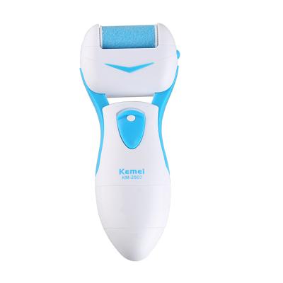 China Kemei KM-2502 Professional Electric Callus Remover Rechargeable Foot Callus Trimmer 15.5*6.3 for sale