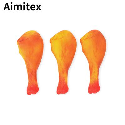 China Aimitex Viable Manufacturer Wholesale Interactive Soft Stuffed Plush Toy Teeth Cleaning Drumstick Dog Interactive Toy for sale