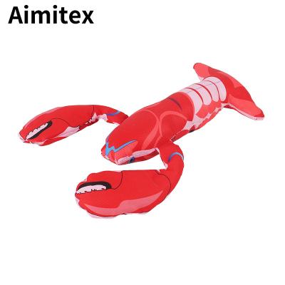 China Aimitex Cat Products Wholesale Lobster Plush Interactive Toy Pet Stuffed Animals Dog Toys for sale