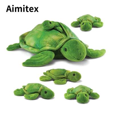 China Aimitex Viable Custom Turtle Toy Plush Hide And Seek Puzzle Plush Dog Pet Squeak Toy for sale