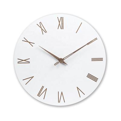 China BREF Wall Clocks Modern Design Living Nordic Simple Wood Wooden Clock Home Decor for sale