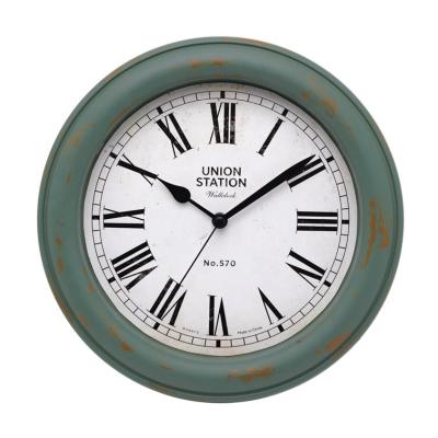 China Antique Style 8 Inch Green Style Brand Antique Wall Clock for sale