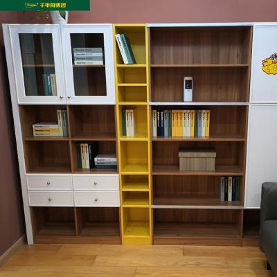 China 2019 New Products Simple Design BOARD New Products Hotel Stotage Wall Particleboard Wood Bookcase Unite Unite On Sale for sale