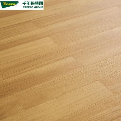 China Living Room 15mm Thickness Multi Layer Water Resistant Indoor Basketball Teak Engineered Project Factory Products Timber Flooring for sale