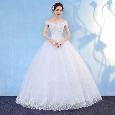 China New Breathable One Shoulder Qidi Wedding Dress Bride Wedding Princess Korean Women's Cocktail Dress Flower Wedding Bridesmaid for sale