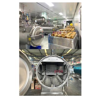 China 1100*1200*1500MM Vibration Water Immersion Retort Machinery for Ready-to-Eat Egg Foods for sale