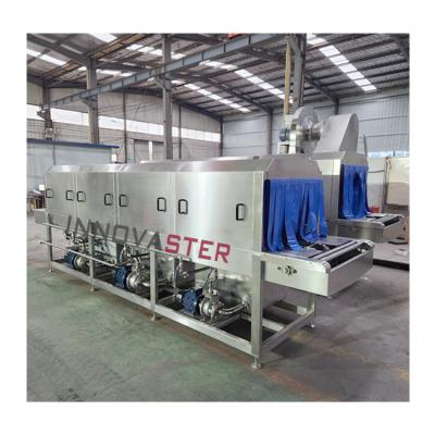 China Year 2021 Industrial Stainless Steel Turnover Basket Food Plastic Basket Crate Washer for sale