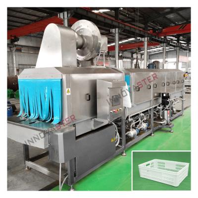 Chine Machine à laver à la palette pour caisses et paniers en plastique avec chauffage à la vapeur à haute pression à vendre