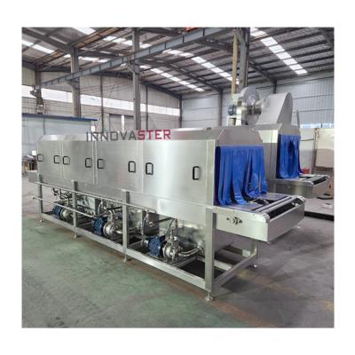 China Industriële wasmachine voor tunneltype Voedselbak Plastic Basket Brood Bakken Kip Kist Te koop