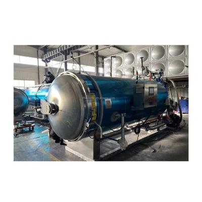 China Máquina de esterilización de retortes de autoclave multifuncional con rociador de agua caliente para frascos de clase en venta