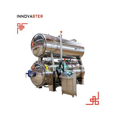 China Esterilizador de autoclave de acero inoxidable con inmersión horizontal en agua de 1 kW para procesamiento de alimentos en venta