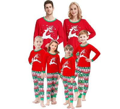 China Thermal Support customization christmas pajamas set New Sleepwear nighty christmas pajamas blanks OEM christmas pajamas family matching for sale