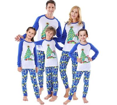 China Thermal Custom christmas matching family pajamas Cotton christmas pijamas for family OEM designer matching christmas pajamas for family for sale